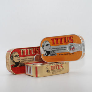 Sardines en conserve 125g à l'huile végétale / Sardines en conserve <span class=keywords><strong>TITUS</strong></span> de haute qualité, 125g de sardines en conserve / Expédition mondiale disponible - Product Image 2