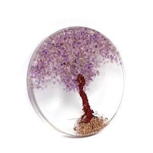Root Chakra Orgone Coaster artisanat gits pierre semi-précieuse Root Chakra Orgone Coaster sous-verres en pierre naturelle - Product Image 1