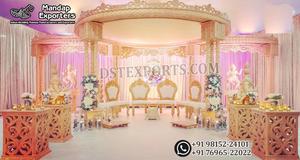 Mandap de Madera para Bodas Gujarati, Mandap Maharani para Bodas Hindúes Grandes en el Reino Unido, Mandap Maharani de Alta Gama para Bodas de Lujo en Estados Unidos - Product Image 4
