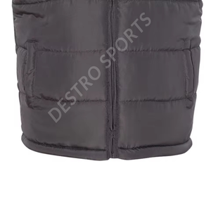 Gilet bouffant sans manches fabriqué en usine prix de gros hiver gilet bouffant respirant haut tendance gilet à fermeture éclair vestes bouffantes - Product Image 5