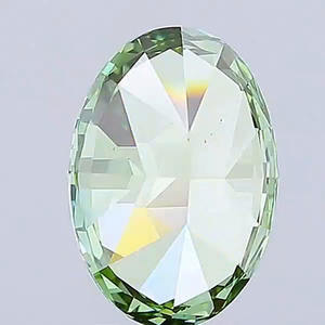 Diamant CVD de laboratoire vert vif fantaisie, 2,50 carats, taille ovale, clarté VVS1, certifié IGI, pierre libre, bague de fiançailles hautement personnalisée - Product Image 5