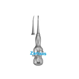 Hochwertiger nicht steriler Zahnwurzel aufzug aus Edelstahl mit handlichem und ergonomischem Griff Gebogene 3mm