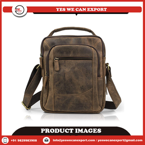 Unisex Vintage Custom Genuine <b>Leather</b> <b>Messenger</b> <b>Bag</b> Handmade Crossbody Sling Design Eco-friendly Fashion Bohemian Thread Newest - Product Image 2