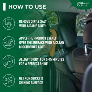 Autocosmic Professional Grade 1Ltr Multi-Purpose Car Interior Polish Shine Safe pour toutes les surfaces Spray - Product Image 6