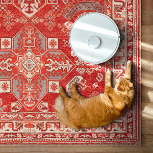 Adiva Machine <b>Washable</b> Low Pile Chenille Area <b>Rug</b> Non-Slip Non-Toxic Carpet for Living Room Bedroom <b>Kitchen</b> - Product Image 2