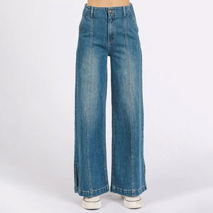 New Arrival OEM Service Custom Made High Quality <b>Women</b> <b>Baggy</b> <b>Jeans</b> Oversize Plus Size Cotton <b>Baggy</b> Denim <b>Jeans</b> <b>for</b> <b>Women</b> - Product Image 4