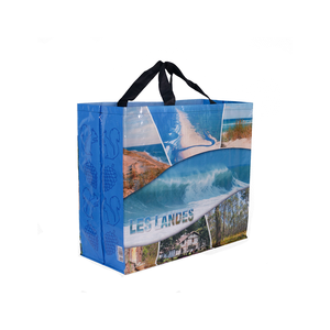 Bolsas de Compra de Polipropileno Tejido Laminado Impresas en Flexografía Reutilizables Personalizadas de Fábrica de Hanoi, Vietnam, con Diseño de Dibujos Animados para Supermercados - Product Image 2