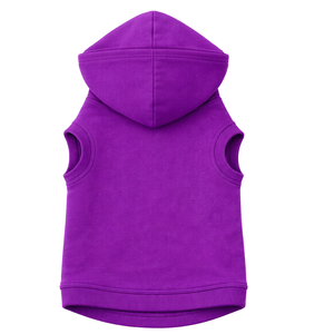 Purple Dog Hoodie Rich Solid Color Warm Pet Sweatshirt Soft <b>Fleece</b> Pullover Design - Product Image 5