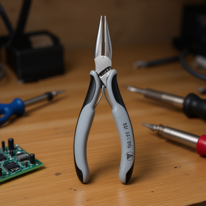 คีมปรับรีเลย์อิเล็กทรอนิกส์ Knipex ESD พร้อมด้ามจับพลาสติกแบบนุ่ม ระบบการวัดแบบเมตริก - Product Image 3