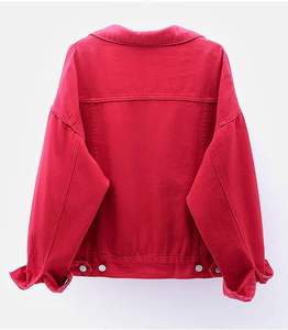 Vente en gros 100% Veste en toile denim pour homme en coton Veste en jean pour homme avec impression personnalisée et logo brodé Streetwear pour homme - Product Image 4