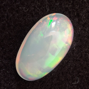 Opale éthiopienne naturelle 24x13mm cabochon ovale 15.4 cds cabine opale véritable pour bijoux plein de feu oblong blanc opale pierres précieuses cabine - Product Image 6