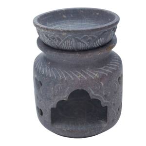 Adorable brûleur d'huile en pierre ollaire |   Diffuseur d'huiles essentielles en pierre naturelle artisanale |   Décoration Maison & Spa |   Commandes en gros - Product Image 3