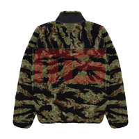 Veste d'hiver unisexe grande taille en toile, col montant, logo frontal, fermeture éclair intégrale, style décontracté streetwear, pour l'extérieur, haute couture
