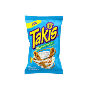 chips enrollados takiis fuego, sabor chile y lima, snack picante - Product Image 5