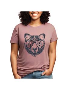 Derniers t-shirts décontractés conçus pour femmes couleur unie été tissu tricoté bouton dentelle décoration Logo techniques lavées pour adultes - Product Image 5