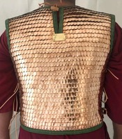 Armure en écailles de bronze artisanale Lorica Squamata, armure en métal à écailles de style romain antique pour reconstitution historique, cosplay, costume de festival Renaissance