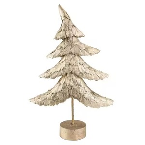 Arbre de Noël artisanal en métal pour centre de table, design unique pour les petites maisons, table de fête et décorations - Product Image 4