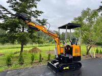 LIVRAISON GRATUITE MIVA VA15C MINI-EXCAVATRICE 15 CV, godet de terrassement de 14 pouces, commande pilote, entièrement cabine, homologuée EPA CE, hydraulique auxiliaire