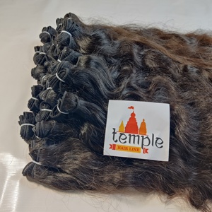Vente en gros paquet vietnamien couleur naturelle traitement des cheveux aucun cuticule aligné machine double trame ondulations profondes tissage de cheveux humains - Product Image 6