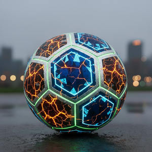 Ballon de football promotionnel personnalisé en vente chaude, cousu à la machine, outil d'entraînement en PVC, couleur personnalisable - Product Image 2