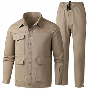 Overoles de Trabajo Cómodos de Manga Larga, Transpirables, de Algodón, Ropa de Trabajo Conveniente, Venta al por Mayor - Product Image 6