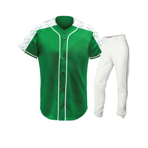 Uniforme de béisbol de diseño personalizado, novedad, logotipo personalizado, ropa deportiva de poliéster 100% de alta calidad, transpirable, antibacteriano - Product Image 2