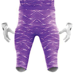 Conjunto de uniforme de fútbol americano personalizado para hombre, Morado, blanco, transpirable, duradero, sarga, cosido, Jersey, pantalones, nombre frontal corto - Product Image 4