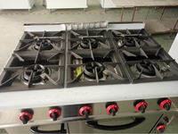 Four à gaz de luxe à 6 brûleurs et armoire à 1 porte Équipement de cuisine commerciale pour les chefs de cuisine industriels