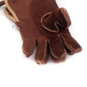 Guantes de cetrería personalizados de cuero para caza de halcones, entrenamiento de aves y manipulación de cetrería, estilo Opera-Length - Product Image 4