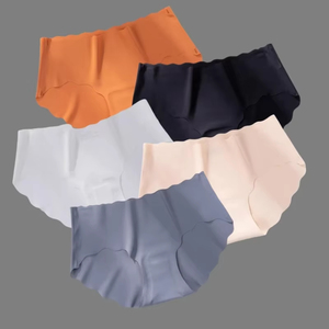 Ropa interior de alta calidad para mujer de talla grande, bragas de algodón/poliéster, método de tejido de punto, teñido liso, precio económico, OEM personalizado. - Product Image 5