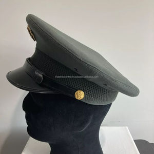 Casquettes brodées dorées bleu marine par Fugenic Industries Bandeau anti-transpiration en coton de meilleure qualité Nouvelle arrivée Produit sportif à prix d'usine - Product Image 4