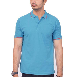 Nouveau couleur unie à manches courtes été haute rue hommes vêtements Polo Top qualité coton respirant sport hommes polos - Product Image 1