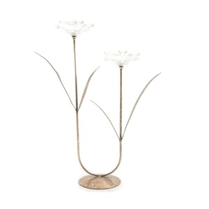 Bougie Dorée Décorative De Table Plaqué Or Décoration D'hôtel Forme Personnalisée Bougie T-light Stand Bougie De Noël - Product Image 1