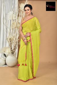 Tela de Algodón Bengal Mal, Muy Pesada, Ecológica, de Secado Rápido, Tejida Lisa, para Vestidos, Saris y Bodas para Niñas - Product Image 5