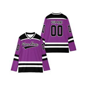 Venta al por mayor de alta calidad deportes personalizados de fábrica de calidad superior bordado personalizado enseñar camisetas de hockey sobre hielo - Product Image 2