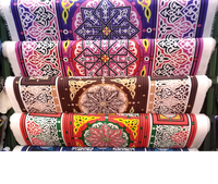 AA127 Zahereen Tissu Textile Égyptien pour Décoration Murale Ramadan, Rouleaux de Tissu Coloré, Tissage Trame Tricotée, Réutilisable, Léger, Doux, 30m