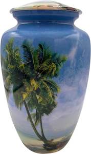 ปาล์มขนาดใหญ่ส่วนบุคคลในสวนสวรรค์ โกศเพลิงศพมนุษย์พร้อมถุงกํามะหยี่ (ขนาดใหญ่ไม่ส่วนบุคคล) - Product Image 2