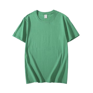 T-shirt basique en coton uni à col rond pour homme, léger, vente en gros, fournisseur - Product Image 3