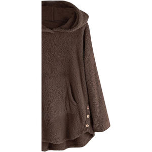 Sudadera de Forro Polar Personalizada para Mujer, Vestido de Invierno, 100% Algodón, Transpirable, Resistente al Viento, Ecológico, con Logotipo Bordado en la Parte Delantera, 360g - Product Image 5