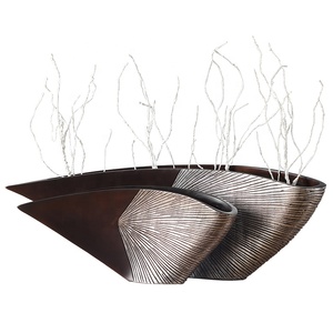 Top Selling Iron Metal Flower <b>Vases</b> <b>Set</b> Antique Design Manufacturer Customized Hammered High Quality Home Decoration Table <b>Vase</b> - Product Image 2