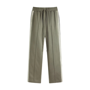 Pantalones Deportivos Transpirables de Pierna Recta de Felpa Francesa de 275 Gsm con Frente Plano y Tiro Medio Personalizados al por Mayor para Hombre - Product Image 3