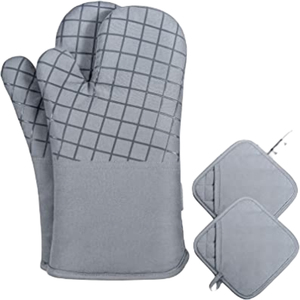 Gant de four double en coton de haute qualité style personnalisable Technics Feature Origin India - Product Image 2