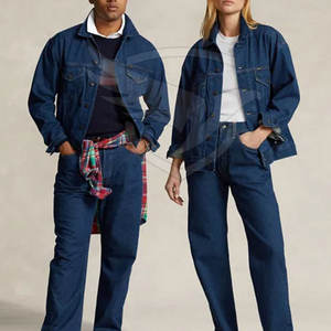 Dernière conception Veste jean unisexe fabriquée au Pakistan Street Wear Veste jean unisexe de haute qualité pour la vente en ligne - Product Image 1