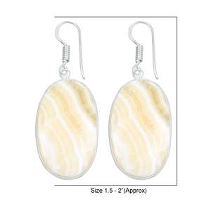 Boucles d'oreilles en aragonite jaune, design unique, sertissage classique, cluster solide, cadeau de mariage, nouvelle arrivée 2026, boucles d'oreilles pour femmes - Product Image 6