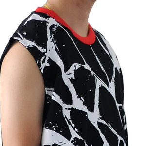 Débardeur personnalisé OEM pour hommes, chemise d'été sans manches en polyester, vêtements de sport respirants avec impression par sublimation, style décontracté - Product Image 5