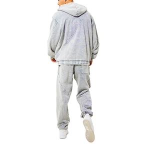 ชุดวอร์มซักกรดสำหรับผู้ชายชุดวอร์มผ้าเฮฟวี่เวทสำหรับนักออกแบบแนวสตรีท2026ออกแบบได้ตามต้องการ - Product Image 4