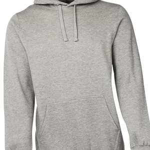 Sweat-shirt à capuche gris unisexe en molleton de coton uni, sweat-shirt à capuche décontracté d'hiver, streetwear, coupe régulière, fabrication en gros - Product Image 6