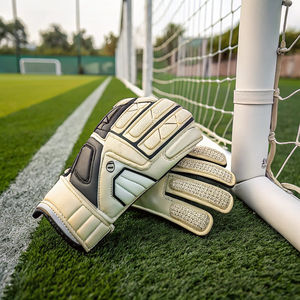 Guantes de Portero de Cuero con Agarre Antideslizante en la Palma, Alta Durabilidad y Protección para los Dedos para Porteros de Fútbol Profesional - Product Image 5