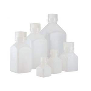 Botella de Reactivo Cuadrada de Plástico de 500 ml con Boca Estrecha, Material PET y Tapa de PP para Uso en Laboratorio, Código de Artículo 3200500 - Product Image 1