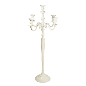 Bougeoir de Noël de couleur blanche fait à la main de haute qualité pour la décoration de la maison moderne et du mariage - Product Image 5